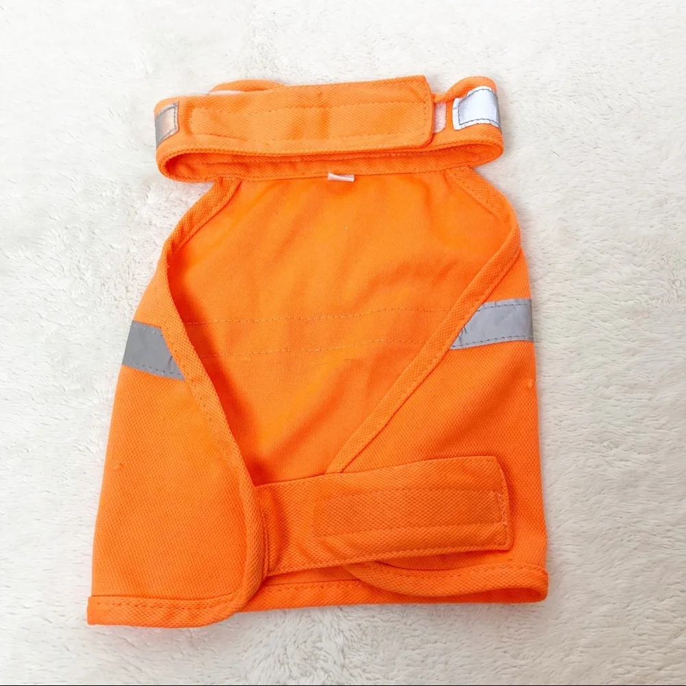Orange dog vest sz small reflective
